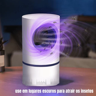 Mata Mosquito Insetos Armadilha Elétrica Usb Repelente Com Luz Led UV Recarregável