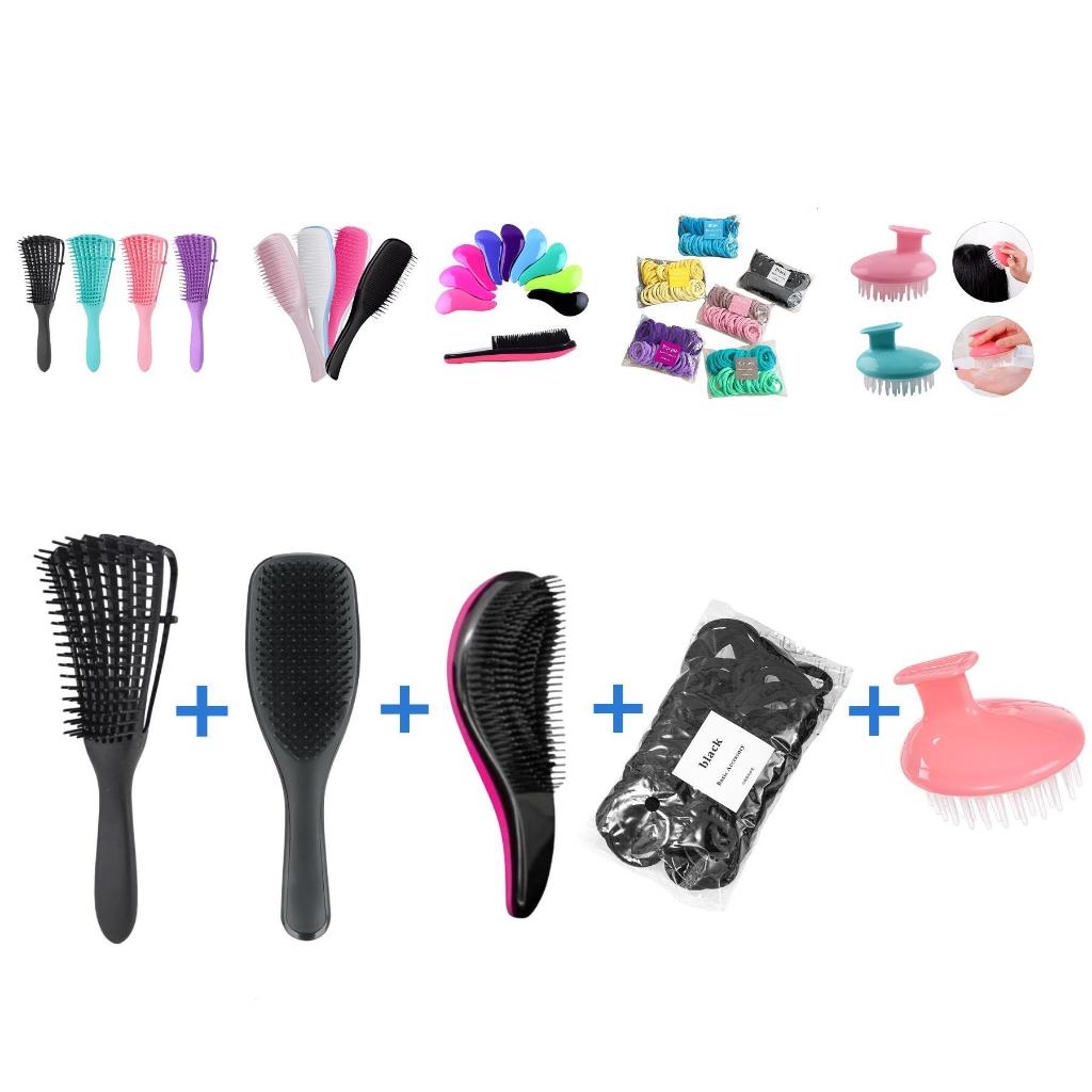 Kit Escova Cabo + Escova Polvo + Escova Magica + 50 Xuxinha + Escova silicone
