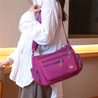 Bolsa Feminina Transversal Impermeável Nylon Tiracolo Boa Qualidade Compacto xiuxianxilie ref: b112
