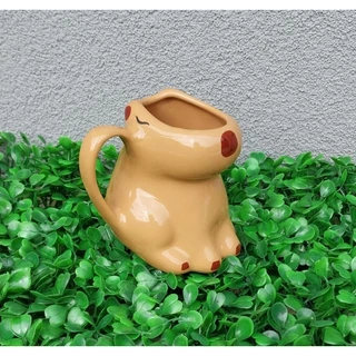 Xícara Capivara filó tiktok 150ml de porcelana