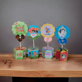 10 Unidades Centro de mesa Festa Infantil (VÁRIOS TEMAS!)