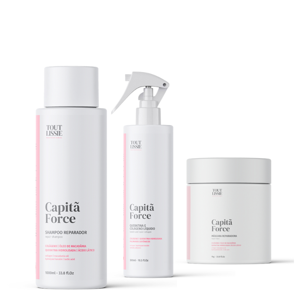 Kit Reconstrução Profissional 3 passos - Capitã Force | Shopee Brasil