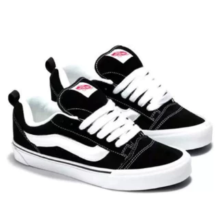 Vans Vault KNU Skool Vintage Tênis Casual Skate Preto E Branco