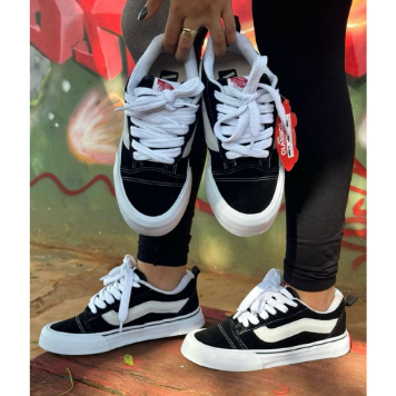 TÊNIS VANS KNU SKOOL BLACK TRUE WHITE