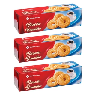 KIT 3 BISCOITO ALEMÂ DE BAUNILHA MEMBER