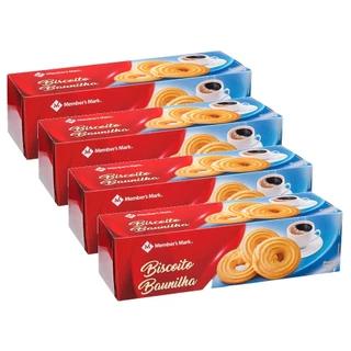 KIT 4 BISCOITO ALEMÂO DE BAUNILHA MEMBER