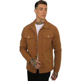Jaqueta Masculina Sarja Color Caramelo