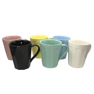 Caneca Cerâmica 250ml Canelada Varias Cores