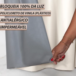 Cortina de PVC Blackout 4,20m x 2,80m Corta Luz