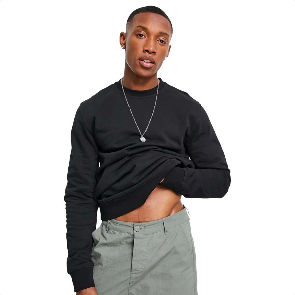 Moletom Gola Careca Abrigo Blusa De Frio Flanelado Algodão Moleton Camisa Frio Jaqueta Blusa Quente