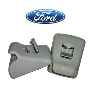 Kit com 2 Suportes Do Quebra-Sol Cinza Claro Focus Ka Fiesta Ranger Ford