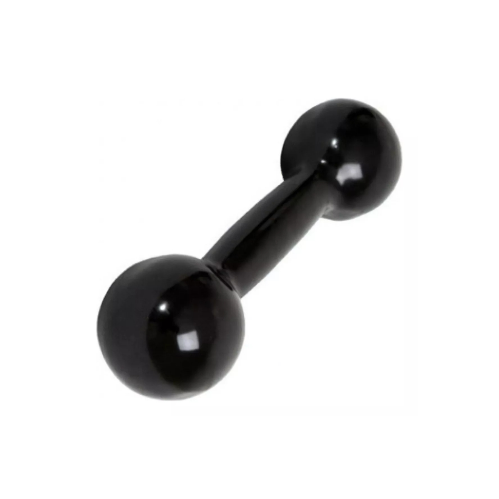 Halter Emborrachado 2kg - Unidade Peso Bola Revestido Academia Musculação Profissional Treinamento Treino em Casa