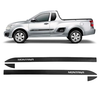 FRISO LATERAL NOVA MONTANA 2 PORTAS 2010 A 2021 4 Peças FRISO PORTA NOVA MONTANA GERAÇÃO 2