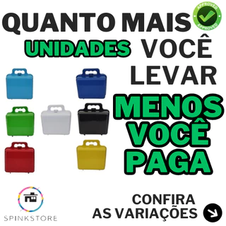 50 Maletinhas Plástico Lembrancinha Aniversário Festa - Maleta Comemorativo Cores Selecionáveis