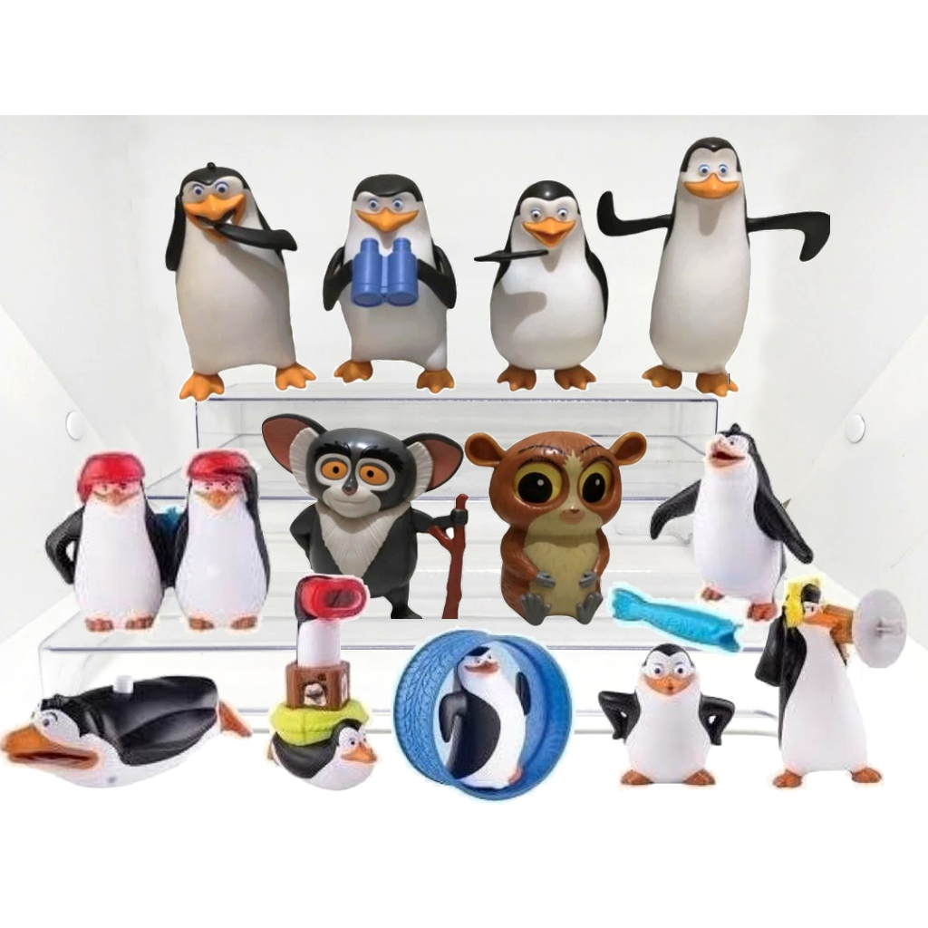 Pinguins de Madagascar Burguer King McDonalds (Unidade) | Shopee Brasil