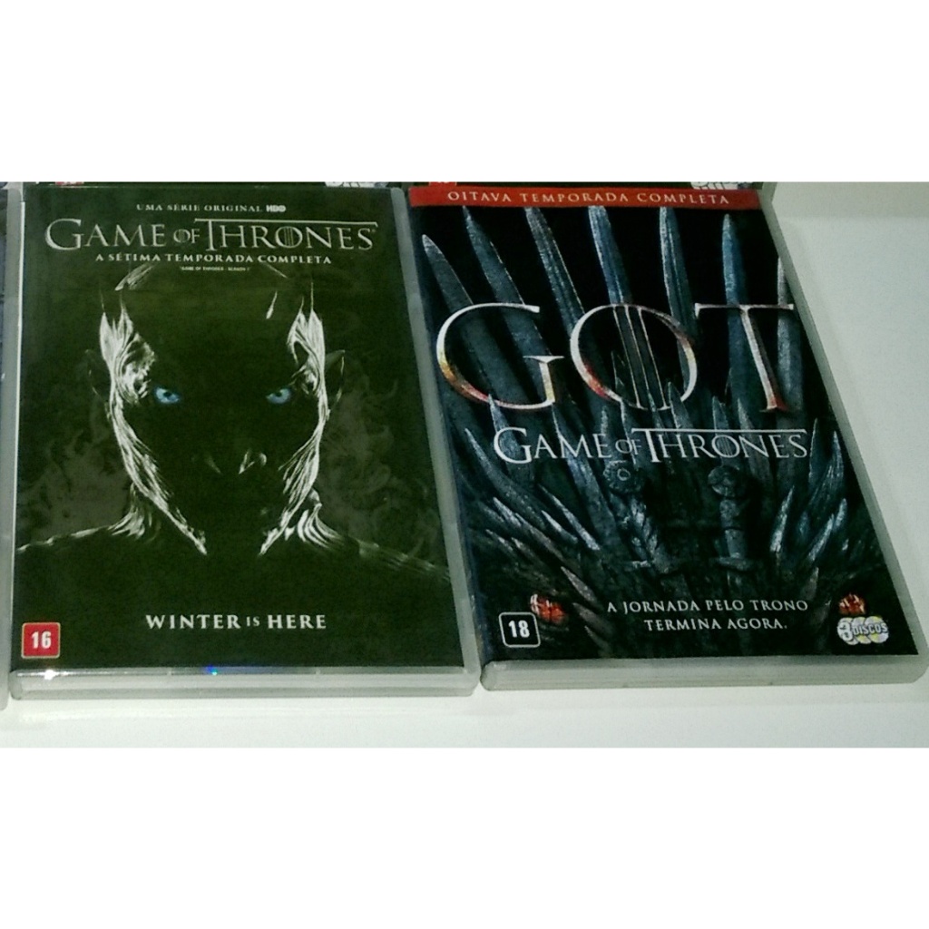 Dvd Box Game Of Thrones 7ª e 8ª Temporada 8 Dvds | Shopee Brasil