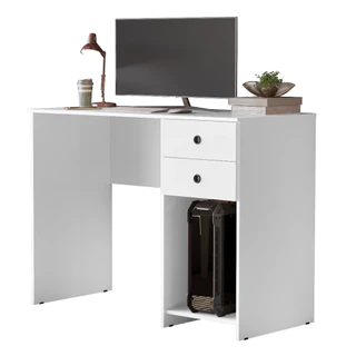 Escrivaninha Mesa para Computador Gamer 2 Gavetas e Suporte CPU Quarto Estudo Escritório Home Office