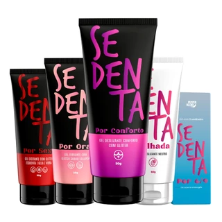 Kit Erótico 2 Gel Lubrificante Íntimo Excitante Comestível Altamente Deslizante Sedenta Conforto Anal, Molhada, Oral, Sexo, 69