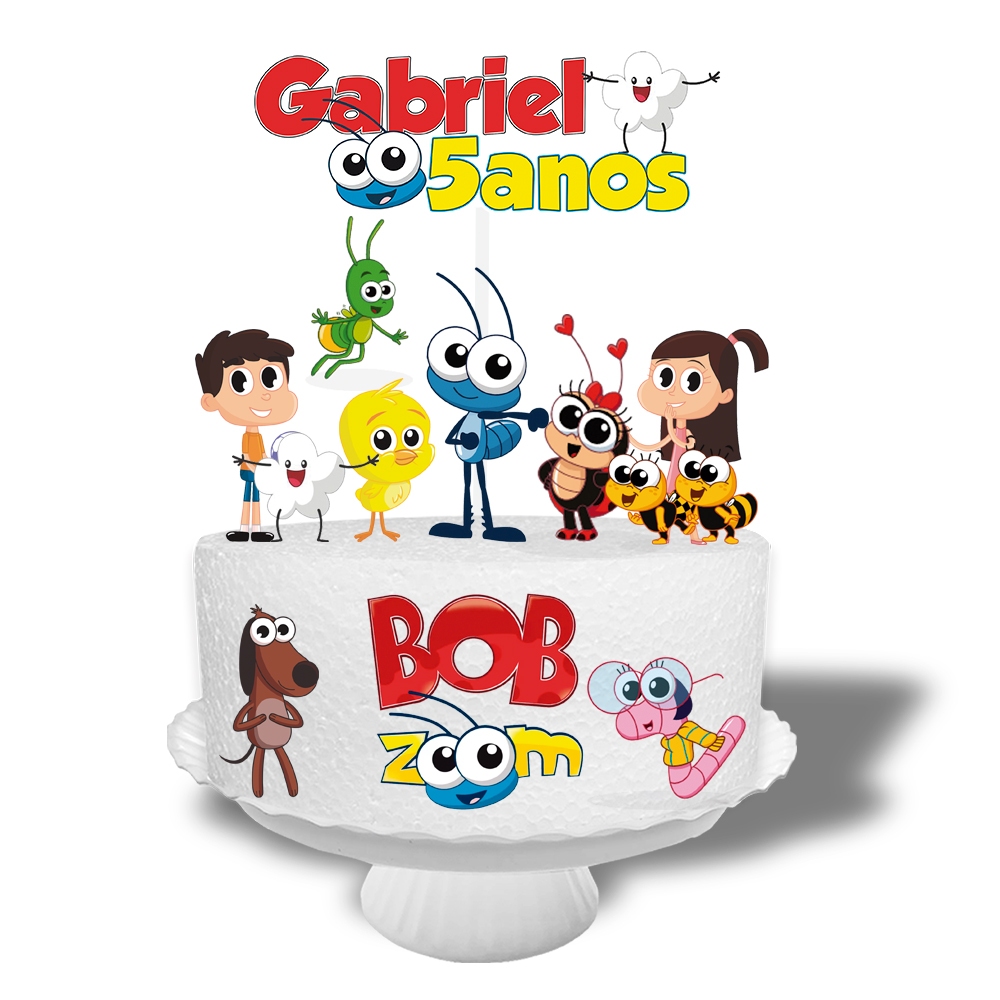 Topo Topper de Bolo Bob Zoom | Shopee Brasil