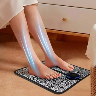Tapete massageador EMS Eletrico dores na perna cansada relaxante varizes fisioterapia esteira músculo cuidados com a saude recarregavel