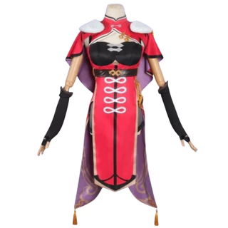 jogo genshin impact fantasia cosplay roupa vestido kimono beidou wig peruca