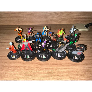 lote 13 bonecos importado wiskids marvel heroclix rpg