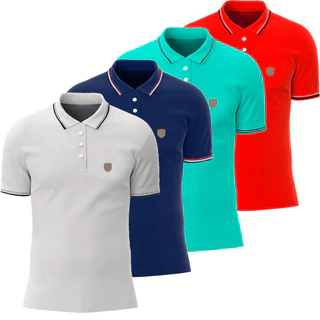 Camisa Gola Polo Masculino Casual 100% Algodão Piquet Básica Slim