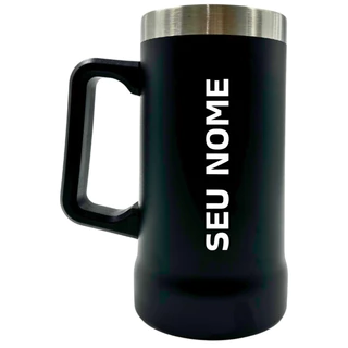 Caneca Térmica 700ml Personalizada Nome Inox Time Empresa