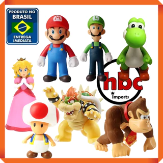 Kit 3 ou Unidade Bonecos do Super Mario Bros + Luigi e Yoshi Action Figures pvc Leia a Descrição