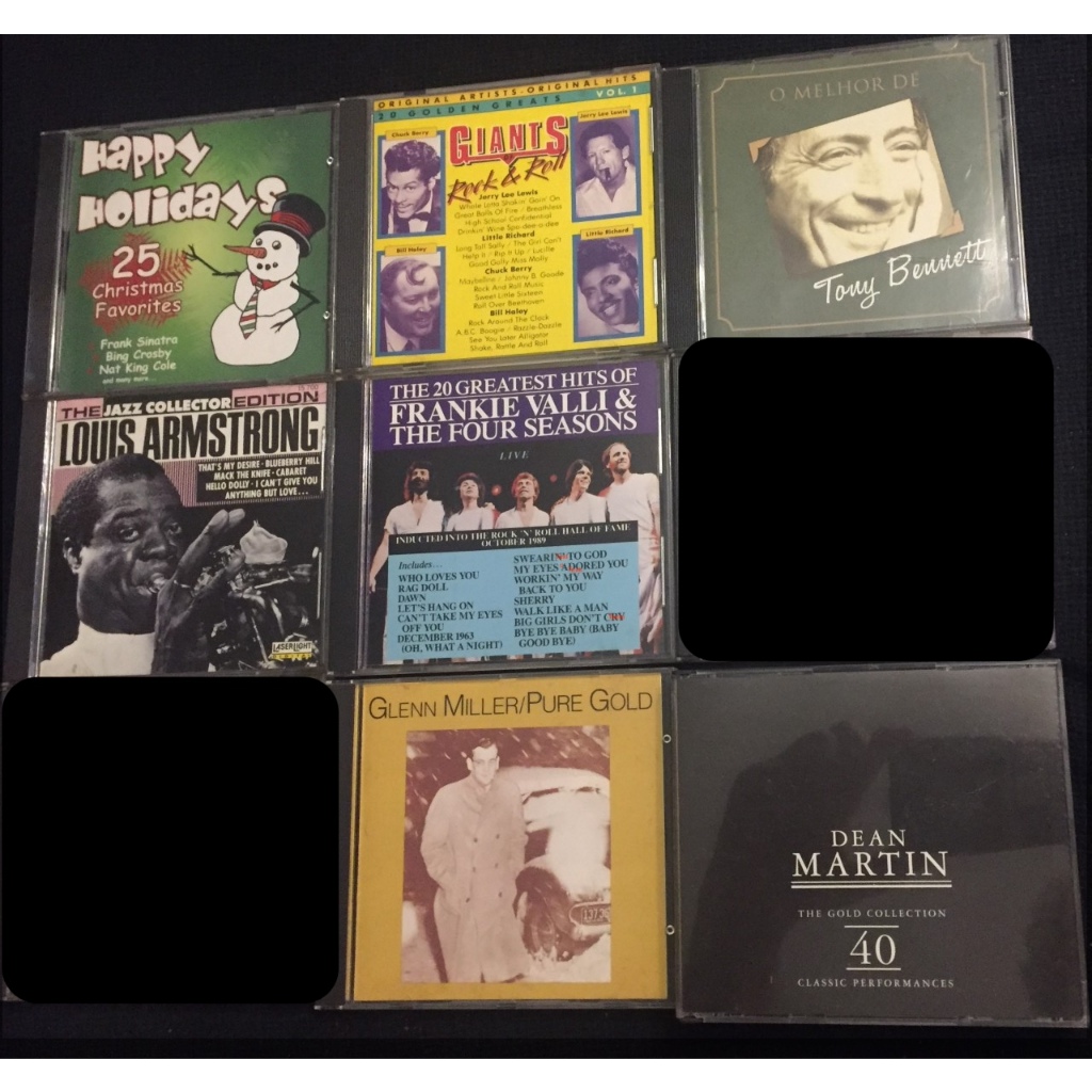 Lote 9 CDs Jazz & Oldies - Tony Bennett, Louis Armstong, Dean Martin ...