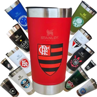 Copo térmico Time 473ml com tampa e abridor garrafa