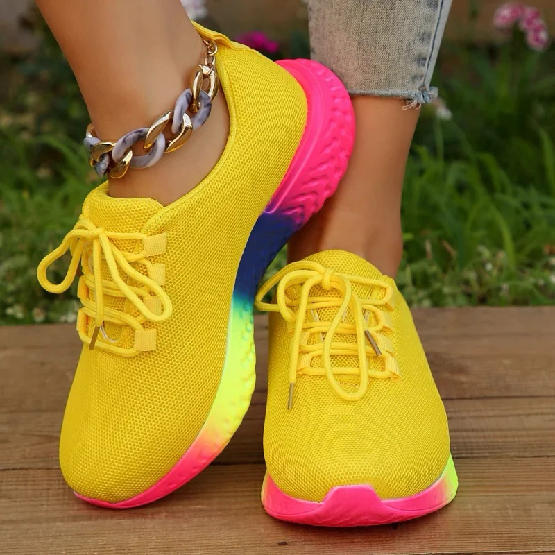 tenis meia sem marca sola colorida esportivo TIEDYE