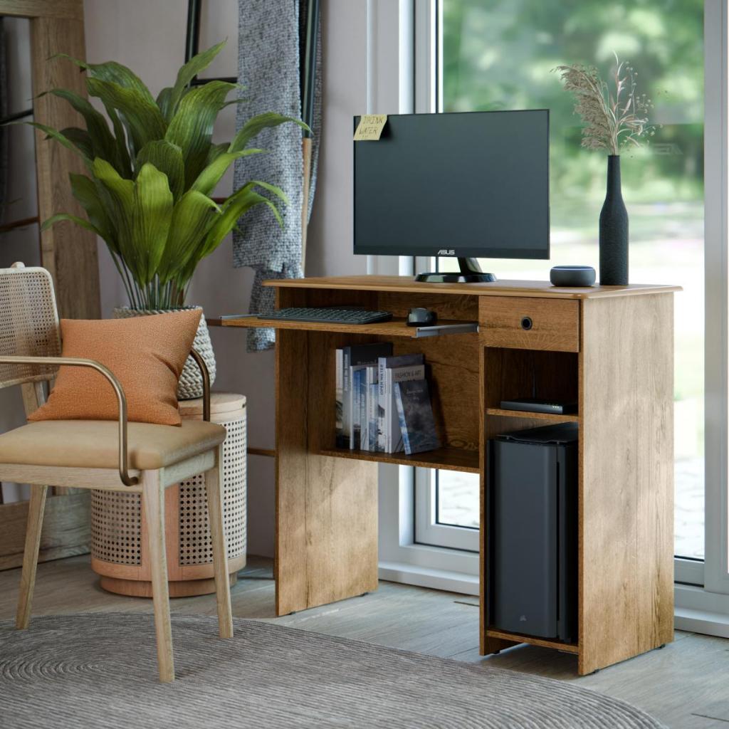 Rack Mesa Para Computador Home Office Viena Com Gaveta mesinha para ...