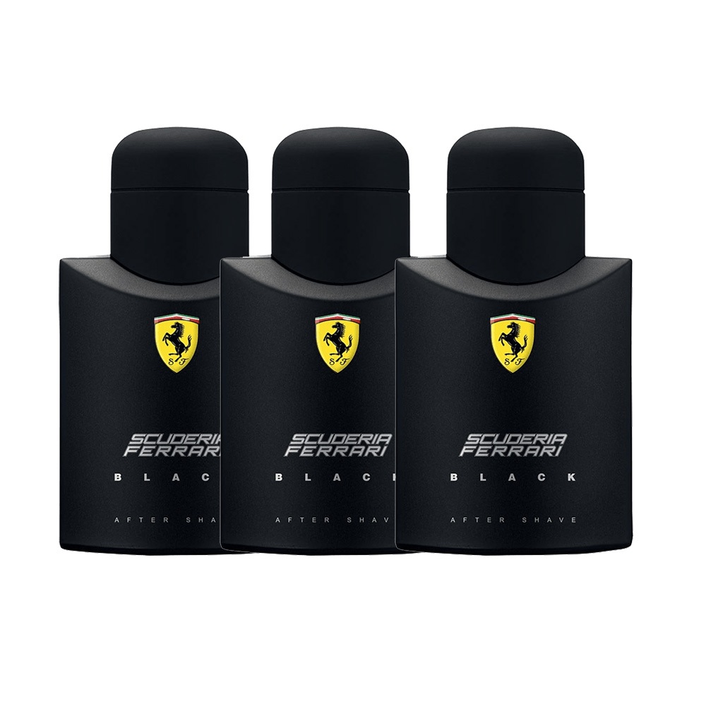 KIT 3 PERFUMES FERRARI BLACK 100ML TRADICIONAL MASCULINO