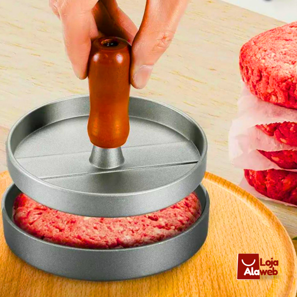 Molde Forma Para Fazer Hambúrguer Caseiro Artesanal 12cm | Shopee Brasil