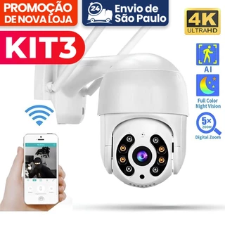 Câmera De Segurança Wi-fi Externa À Prova D'água Full Hd Icsee Gira 360 Speed Dome - Bivolt