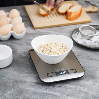 MODUS Balança De Cozinha De Alimentos Aço Inoxidável Digital De Alta Precisão 1g a 10kg