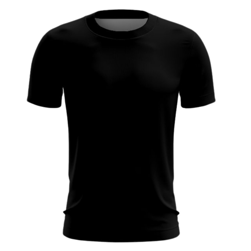 CAMISETA BÁSICA UNISSEX PLUS SIZE CASUAL ESPORTIVA PRETA LEVE E CONFORTAVEL