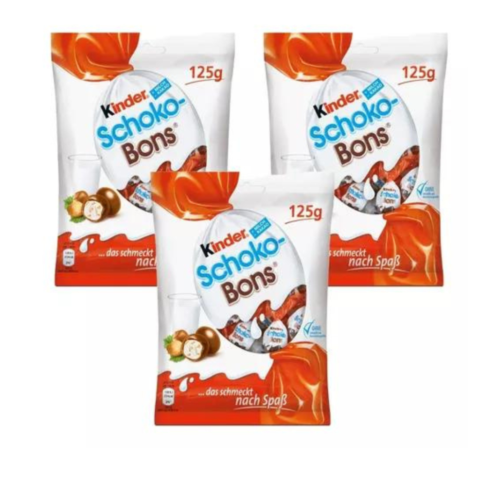 3 Chocolate Kinder Shoco Bons Importado Alemanha 125g | Shopee Brasil