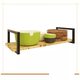 Suporte Estilo Industrial P/uma Prateleira 20cm - 4 Unidades