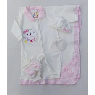 Saida maternidade bebê chuva amor roupinha menina manta macacão rosa vermelho enxoval
