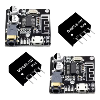 2x Mini Placa Receptor Bluetooth 5.0 + 2x Isolador B0505 5v - Envio imediato para todo Br