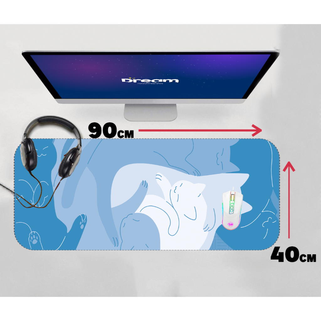 Mouse Pad Gamer Gatinho Chinês anime 90x40 70x30 Personalizado mousepad ...