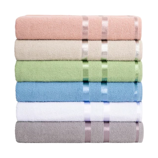 KIT 5 toalhas de banho LYRA 0,65cm x 1,25cm 100% ALGODÃO