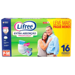 FRALDA-CALCA PANTS LIFREE SUPER CONNFORTO P-M/G-XG