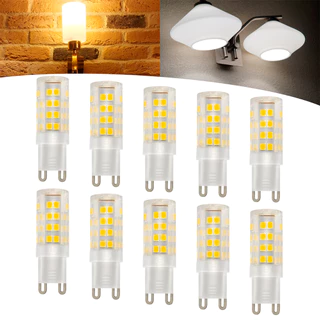 Kit 10 Lâmpadas Led G9 Halopim 7w Bivolt Luz Branco Frio / Branco Quente