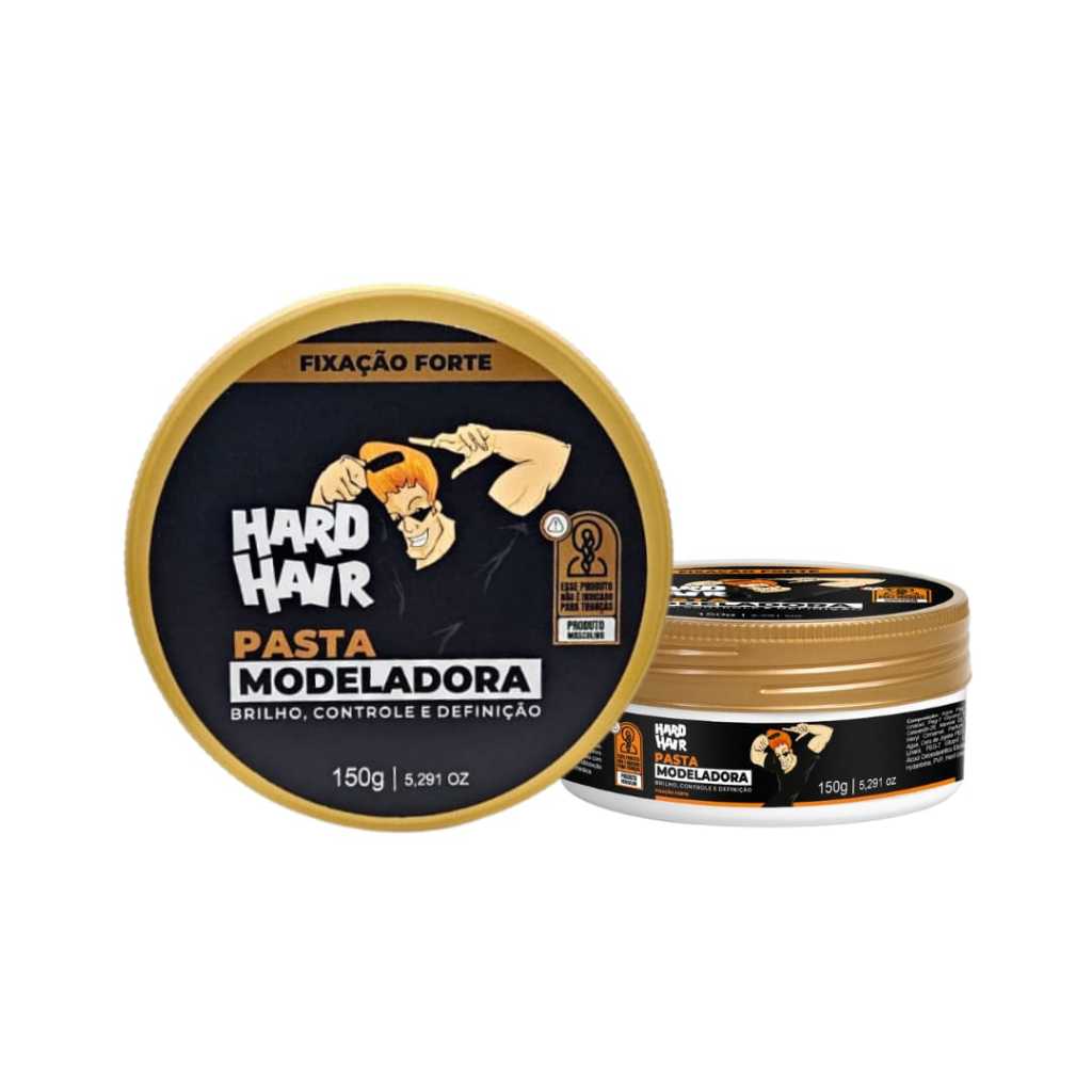 Pasta Modeladora Extra Forte Incolor 150g Hard Hair - 1 Unidade ...