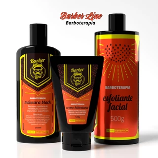 Kit Skin Care, Creme hidratante, Esfoliante Facial e Máscara preta