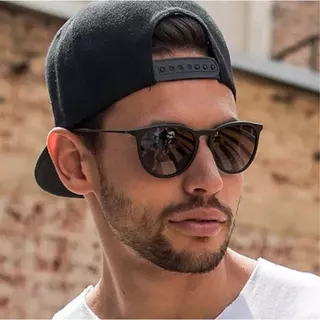 Óculos De Sol Masculino/Feminino Vintage Retro Redondo Oval com Proteção UV400 Unissex
