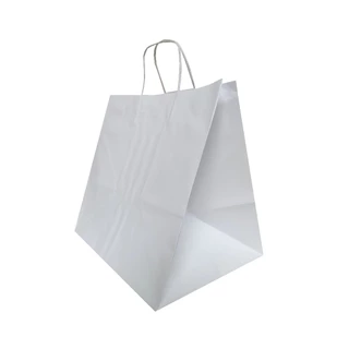 Sacola De Papel Kraft ou off-set Fundo Largo Delivery Marmita Bolo Comida Ovo de Páscoa